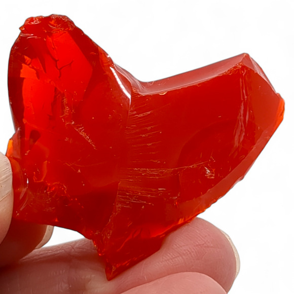 Amberina and Ruby Swirl Slag Art Glass Cullet #4S47 - Picture 6 of 7